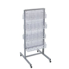 Azar Displays 2-Sided Wheeled Brochure Display, Clear (700670-CLR)-Brochure holders