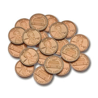 Learning Advantage Pennies, 600 Pack (CTU7521)-Usage ideas: Realistically detailed coins replicate actual coins in size, dimension and also have serrated edges