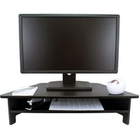Victor Technology DC050 High Rise Monitor Stand, Black-Raises monitor to ergonomic level and comfort
