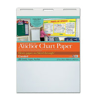 Pacon Heavy Duty Anchor Chart Paper, 27" x 34", White, Unruled, 25 Sheets/Pad (PAC3370)-Anchor charts are commonly used in classrooms to serve as a visual reminder of strategies, vocabulary and other content that students learn through the school year