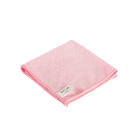 Globe Commercial 3131P Microfiber Cloth - 14" x 14" - Pink - 200 Pack-Soft, non-abrasive and doesn't scratch
