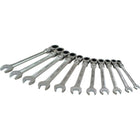 Gray Tools 11 Piece Metric, Combination Flex Head, Ratcheting Wrench Set, 8mm-19mm-Contains Sizes: 8, 10, 11, 12, 13, 14, 15, 16, 17, 18, 19mm.
