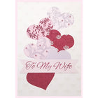 Rosedale Gold Greeting Cards/Envelopes - Happy Valentine's Day Wife - 5-1/2" x 8" - 6 Pack-Printed on premium uncoated card stock