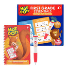 Educational Insights Hot Dots First Grade Essentials Reading & Math Workbook - Multicolor-practice key grade level skills: Lessons cover letter and vowel sounds, addition, subtraction, and more, building academic confidence and creating the foundation for future success.