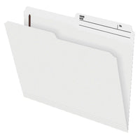 Pendaflex Slimtrim File Folders - Letter Size - Ivory - 100 Pack-2" capacity fastener