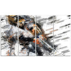 DesignartBaseball Power Slam Canvas Art Print, (PT2556-271)-Print