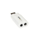 StarTech USB to Stereo Audio Adapter Converter-3.5mm mini-jack connectors for headphone and MIC