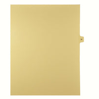 Mark Maker Legal Tabs - Letter Size - Buff - 1/15th cut - 25 tabs per package - 5 packages Pack - Number 81-Buff SingleTabs