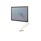 Fellowes Platinum Series Single Monitor Arm - White-Effortless adjustment with innovative gas spring technology