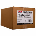 JAM Paper 7.5" x 10.5" Booklet Catalog Translucent Vellum Envelopes - Clear - 25 Pack-Quantity: 25 envelopes per pack