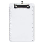 JAM Paper Plastic Clipboards, Small, 6" x 9", Clear, 2 Pack (331CPMclg)-Made from plastic