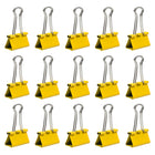 JAM Paper Binder Clips, Medium, 1.25"/32mm, Yellow, 30 Pack-5