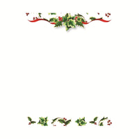 Geographics Holly & Ivy Letterhead - 8.5" x 11" - 70 Pack-8.5" x 11"