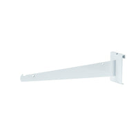 Can-Bramar Gridwall Shelf Bracket, 14", White, 10 Pack-Comes with 10" and 12" depth adjustable glass shelves, white MDF sliding doors and tempered safety glass. (EC-SC4W)