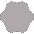 Flash Furniture Mobile 60" Flower Grey Thermal Laminate Activity Table - Height Adjustable Short Legs-Shape encourages creative interaction