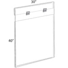 Azar Displays 40" x 30" Large Acrylic Poster Frame (182740)-Acrylic