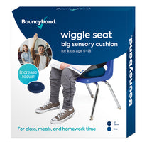 Bouncyband Big Wiggle Seat Sensory Cushion, Blue-Quietly enables movement, allowing students to be productive while working