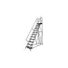 Tri-Arc Manufacturing Deep Top Step Rolling Ladder, Platform Height: 120", No. of Steps: 12, Step Width: 24" (KDSR112242-D2)-No. of Steps: 12