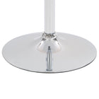 CorLiving DAW-600-T Adjustable Height Square Swivel-Top Table - Black-Quality chrome hardware