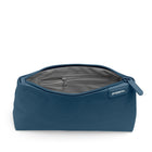 Poppin Accessory Pouch - Medium - Slate-Slate Blue pouch features a durable, water-repellent, coated canvas