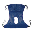 Drive Medical Full Body Patient Lift Sling, With Commode Cutout, Medium-Blue, Polyester