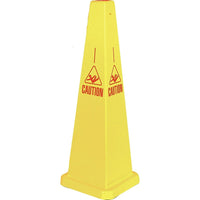 CCI Canada Caution Lamba Traffic Cones, English With Pictogram - 2 Pack-Display Type Upright
