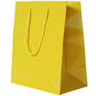 JAM Paper Glossy Gift Bags with Rope Handles - Large - 10" x 5" x 13" - Yellow - 100 Pack-Color: Yellow Glossy: Make your gift stand out with shiny colourful gift bags.