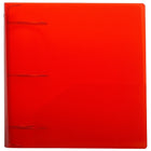 JAM Paper Plastic 3 Ring Binder, 3", Red, 2 Pack-3 Ring Circle Clips