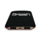 MFLASH 5000mAh Rubberized Power Bank (MFPWR0501PLBLKR)-Charge any device fast with 2.1A out