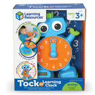 Learning Resources Tock the Learning Clock - Multicolor-Analog hands encourage hands-on learning, while digital time display functions as a working clock
