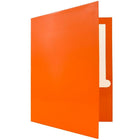 JAM Paper Glossy Two Pocket Presentation Folders, Orange, 100 Pack (385GORB)-Finish: glossy