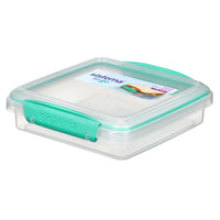 Sistema Sandwich Container To-Go - 450 mL - Assorted-Sistema easy-locking clips with Flexible seal