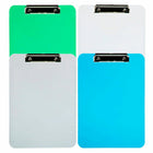 JAM Paper Standard Plastic Clipboard - Assorted Colors - 4 Pack-Size: Letter (9 x 12.5 inches). Easy to stack and organize. Fits in most bags, backpacks, and brief cases.