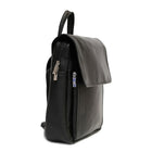 Ashlin Mariah Ladies' Purse-Knapsack with Zippered Organizer, Credit Card Pockets, Black-Finished Dimensions (cm): 21 x 29 x 6