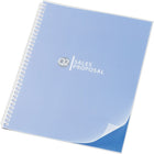 GBC Designer Premium Plus Presentation Covers, Frost, Square Corners, 25/Pack-Durable plastic is spill and tear proof