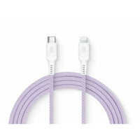 LOGiiX Vibrance Connect USB-C to Lightning - Purple-Colourful & ultra-durable 1.5m charging cable to fast charge Apple devices