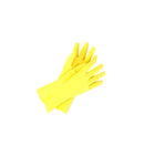 Wayne Safety Latex Gloves - Large - Yellow-Long cuff
