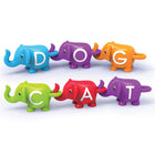 Learning Resources Snap-n-Learn ABC Elephants - Assorted-Build simple words during more advanced spelling and vocabulary lessons