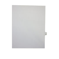 Mark Maker Legal Exhibit Index Tab White Single Tabs, 1/26th Cut, Letter Size, No Holes, Letter R, 25 Pack-White Single Tabs, 1/26th Cut