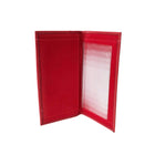 Club Rochelier Ladies Clutch Wallet with Checkbook & Gusset - Red-1 Detachable checkbook holder