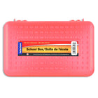 Selectum Plastic Pencil Case - 8"W x 2.5"H - Assorted Colours-4