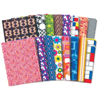 Roylco 11" x 8 1/2" Retro Pop Craft Paper, 96 Pack-Ages 4 - 10 and grades pre-school - 4th