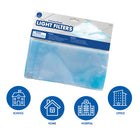 Educational Insights Classroom Light Filters - 2' x 4' - Clouds - Set of 4-For school, office, home, or hospital use: Light filters are perfect for any space with ceiling lights and fluorescent or LED lighting, including the classroom, office, clinic, studio, or hospital. Great for home decor in the playroom or nursery too!