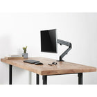 Uplite Single Monitor Gas Spring Desk Mount Stand, Fully Adjustable, Up to 32", Black-Easy installation and tool-less monitor placement with perfect counterbalance presentation in all directions
