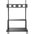 Tripp Lite Heavy-Duty Rolling TV Cart for 60" to 105" Displays - Black-Height-adjustable mobile cart lets you move your flat-panel display smoothly and safely from one room to another on heavy-duty casters
