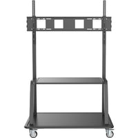 Tripp Lite Heavy-Duty Rolling TV Cart for 60" to 105" Displays - Black-Height-adjustable mobile cart lets you move your flat-panel display smoothly and safely from one room to another on heavy-duty casters