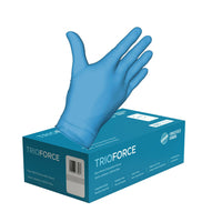 Forcefield Trioforce Nitrile Powder-Free Gloves - Blue - XL - 1000 Pack-Medical grade