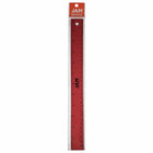 JAM Paper Stainless Steel Ruler with Non-Skid Backing - 12" - Red - 12 Pack-Quantity: 12 Rulers per Pack