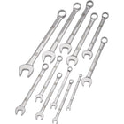 Dynamic Tools 12 Piece SAE Combination Wrench Set, Mirror Chrome Finish, 1/4" - 15/16"-Contains: 1/4", 5/16", 3/8", 7/16", 1/2", 9/16", 5/8", 11/16", 3/4", 13/16", 7/8", 15/16"