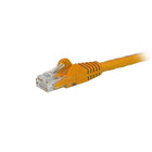 StarTech Câble de raccordement Ethernet Cat6 avec connecteurs antiaccrochements RJ-45, 6 po, orange (N6PATCH6INOR)-Gaine en PVC orange pour vos connexions en codes de couleur